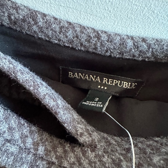 Banana Republic Skirt size 2 (made bigger) black & grey - Picture 3 of 4